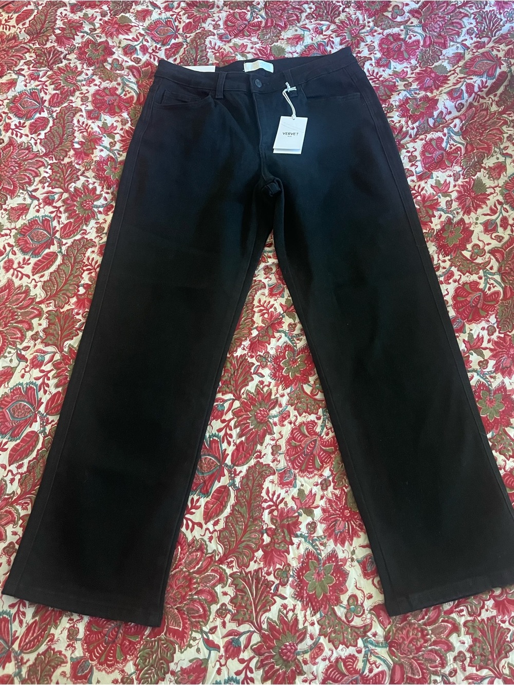 Women’s Vervet Black High Rise Straight Stretch